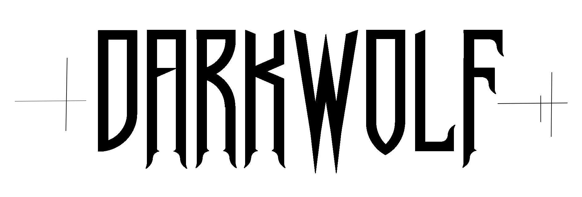Darkwolf Logo Transparent Black 