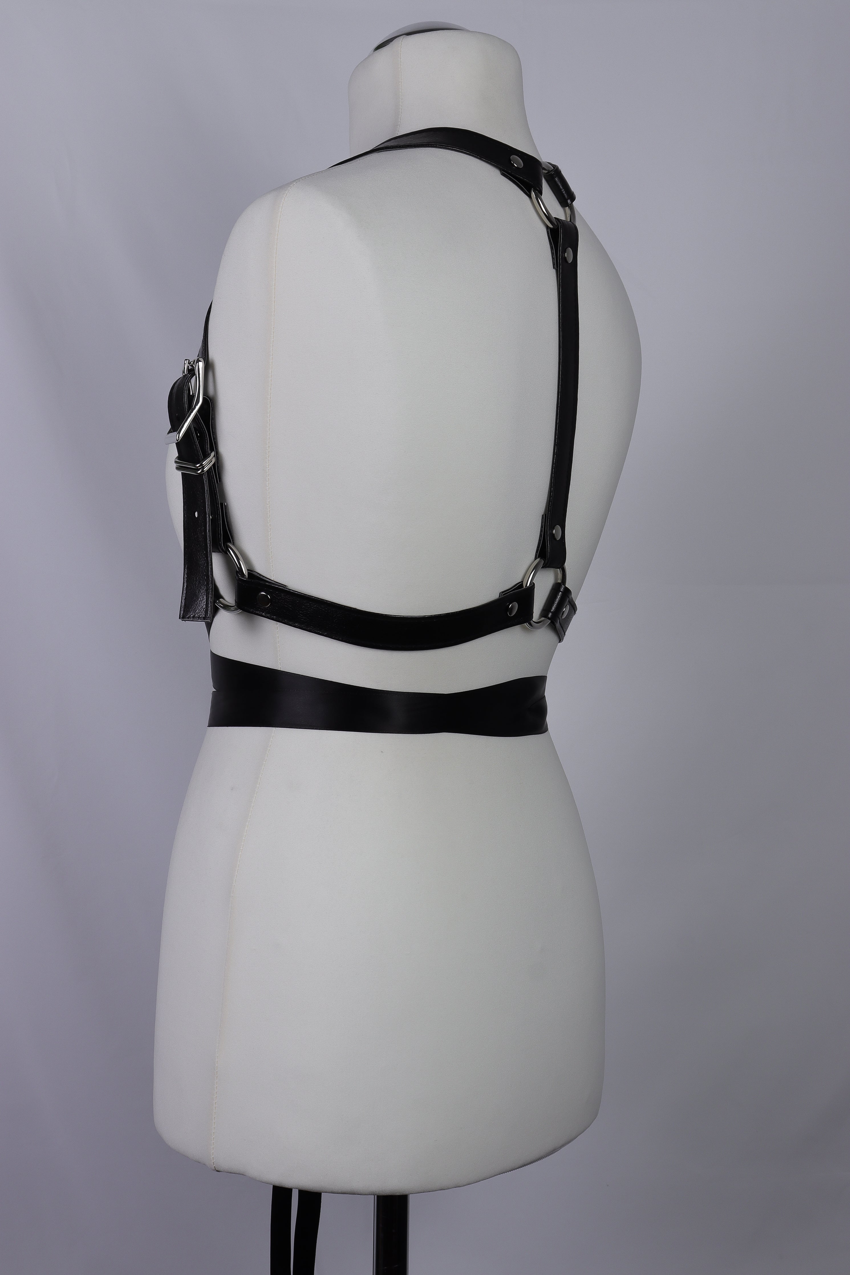 Leather Body Harness, Fashion Adjustable Waist Sculpting Accessory